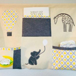 Baby/Kids Wall Art/Storage - Zoo Animals Theme